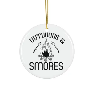 OUTDOORS AND SMORES ORNAMENT