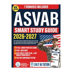 ASVAB Smart Study Guide by Logan Hunter: Fast Track Study Plan to Master the Exam, Score Top 10%, Qualify for Elite Jobs, 24/7 AI Tutor, Full-Length Practice Tests, Boost Confidence, Save Time (1 lb, English), Fastprep Publishing