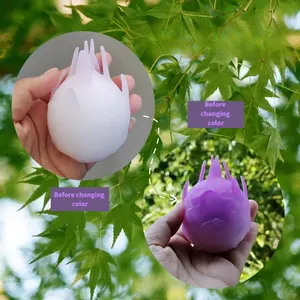 Light-reactive color-changing heart-shaped bunny stress-relief toy, strawberry-shaped decompression and venting simulation slow-rebound toy