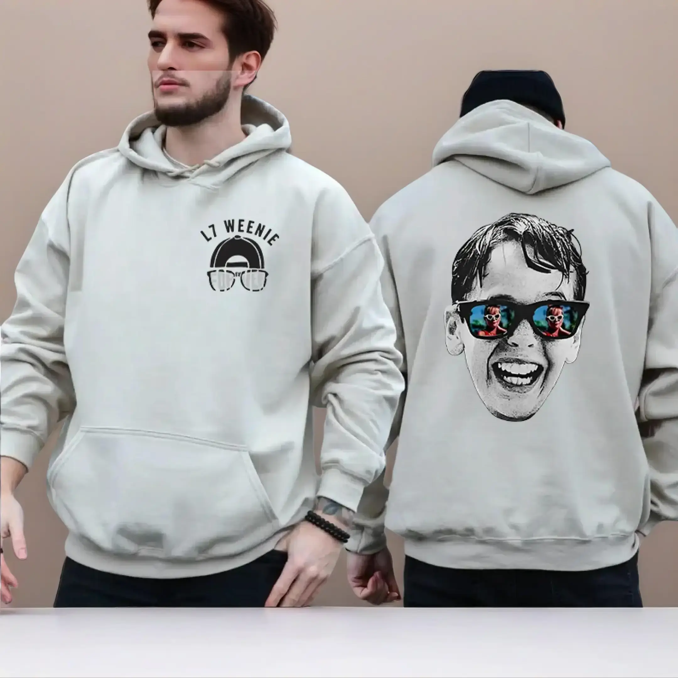 Men's Casual Basic Pullover Hoodie, Squints The Sandlot Graphic Print Shirt, Premium Cotton Top, Baseball Fan Gift - KitchenEra Classic Menswear