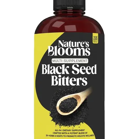 Nature's Blooms: Black Seed Bitters Natural Supplement for Health and Wellness