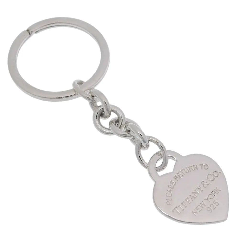 Pre-owned Tiffany & Co. Sterling Silver 925 (Ag925) Small Leather Goods Tiffany＆Co. Silver925 Keyring