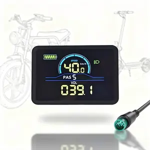 P5C E-Bike Display – 5Pin Waterproof Wired LCD Screen, For UART 2 Protocol, Suitable for Electric Bikes & Scooters, Ebikes