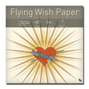 HONEY LOVE Flying Wish Paper - Sweet Unity for 50 Hearts | Large Whimsical Kit with Writing Sheets, Launch Platforms & Pencil – Magical Creative Activity For Family Gatherings , Anniversary, Holiday Fun Party & Celebrations