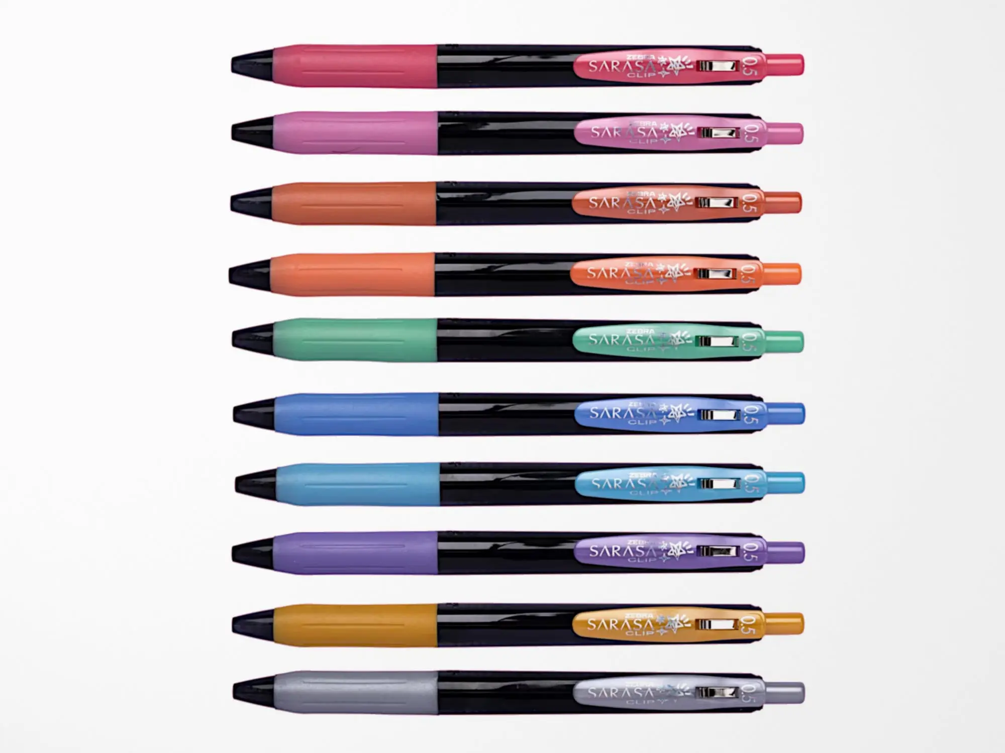 Zebra Sarasa Decoshine Metallic Retractable Clip Gel Pen