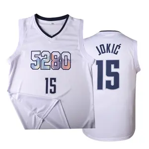 Men's 5280 #15 Basketball Jersey Breathable Sleeveless Athletic Tank Quick-Dry Sports Shirt for Basketball Training Match Day & Casual Wear Comfort Fan Apparel