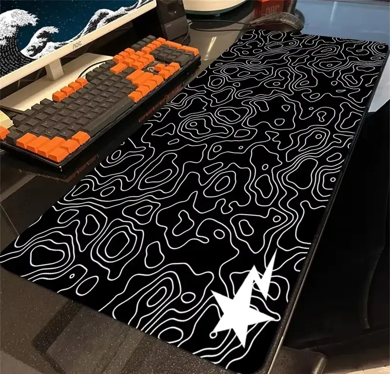 Black Camo Extra Large Hypebeast Desk Mat Keyboard Mouse Pad E-Sports Desk Mat Desk Decor for Gamers Boys' Rooms Gift large mousepad