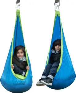 Novel Mindz Sensory Pod Indoor Swing for Special Needs Kids with Soft Nylon Fabric, Stretchable Therapy, and Calming Effect - Autism Swing