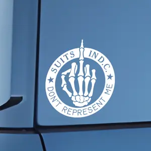 SUITS IN D.C. Vinyl Decal for Cars, Trucks and More