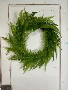 22 Inch Round Mixed Fern Wreath