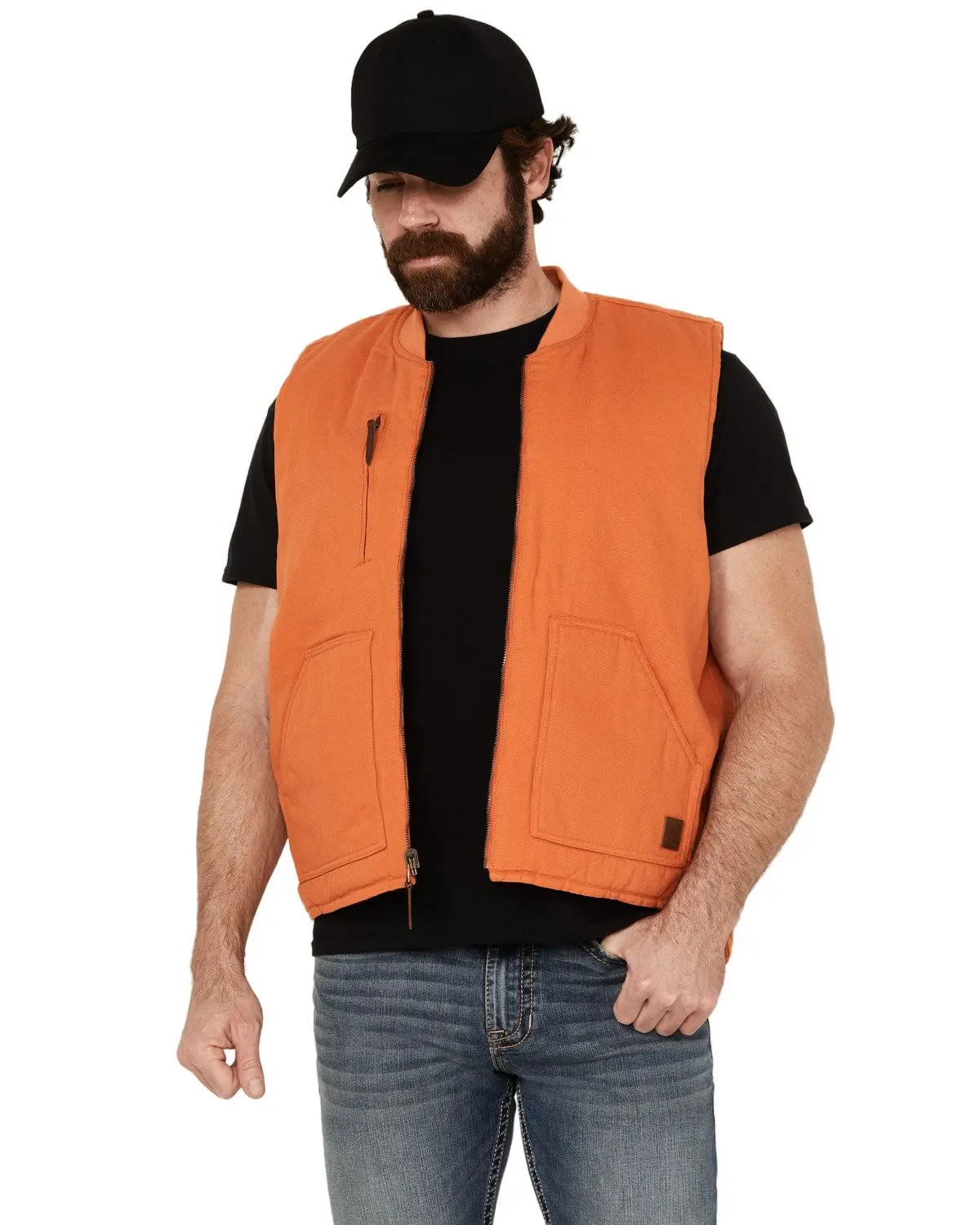 Brixton Men's Men'S Abraham Reversible Zip Vest - 03285-Btorg