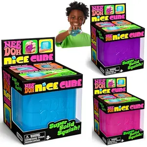 Needoh Nice Cube Polygon Ice Block Malt Syrup Stress Relief Toy Super Solid Squish Fun for Kids