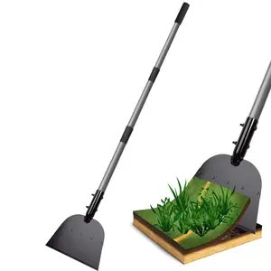 Walensee Multifunctional Flat Shovel, Steel Ice Removal for Road, Outdoor Garden Cleaning for Lawn Edging and Grass Removal, Ice Scraper, 54 inch Snow Ice Chopper for Walkway, Snow Shovel