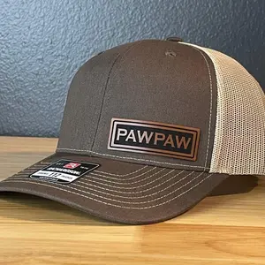 PAWPAW Side Leather Patch Hat Brown