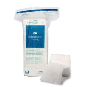 Intrinsics Med-Esthetic 100% Cotton Large 12-Ply Gauze 4"x 4" - 200ct