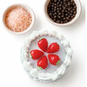 2.5-Inch Cute Spice Grinder Strawberry Cake Style for Pepper Seasonings & Herbs Kitchen Gift