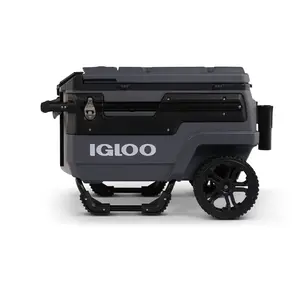 Igloo 70 QT Trailmate Journey Rolling Cooler, Carbonite Gray