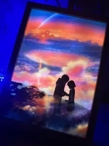 Your Name 4 LED  Painting Anime Light  Artwork Night Light - large size 12.6" x 9.3"