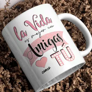 Amigas 11oz Mug, Drinkware for Coffee and Tea, Washable