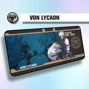 Premium Von Lycaon Mouse Pad | Victoria Housekeeping Co. | Zenless Zone Zero Desk Mat | ZZZero Deskmat | Von Lycaon | Anime Gaming Mousepad