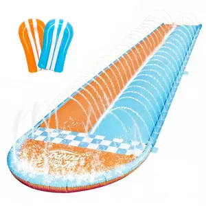 3pc Inflatable Water Slide and Skateboard Set, Summer Outdoor Toy, Portable Grass Toys, Cool Party Gift, Ideal for Kids, Multi Purpose Inflatable