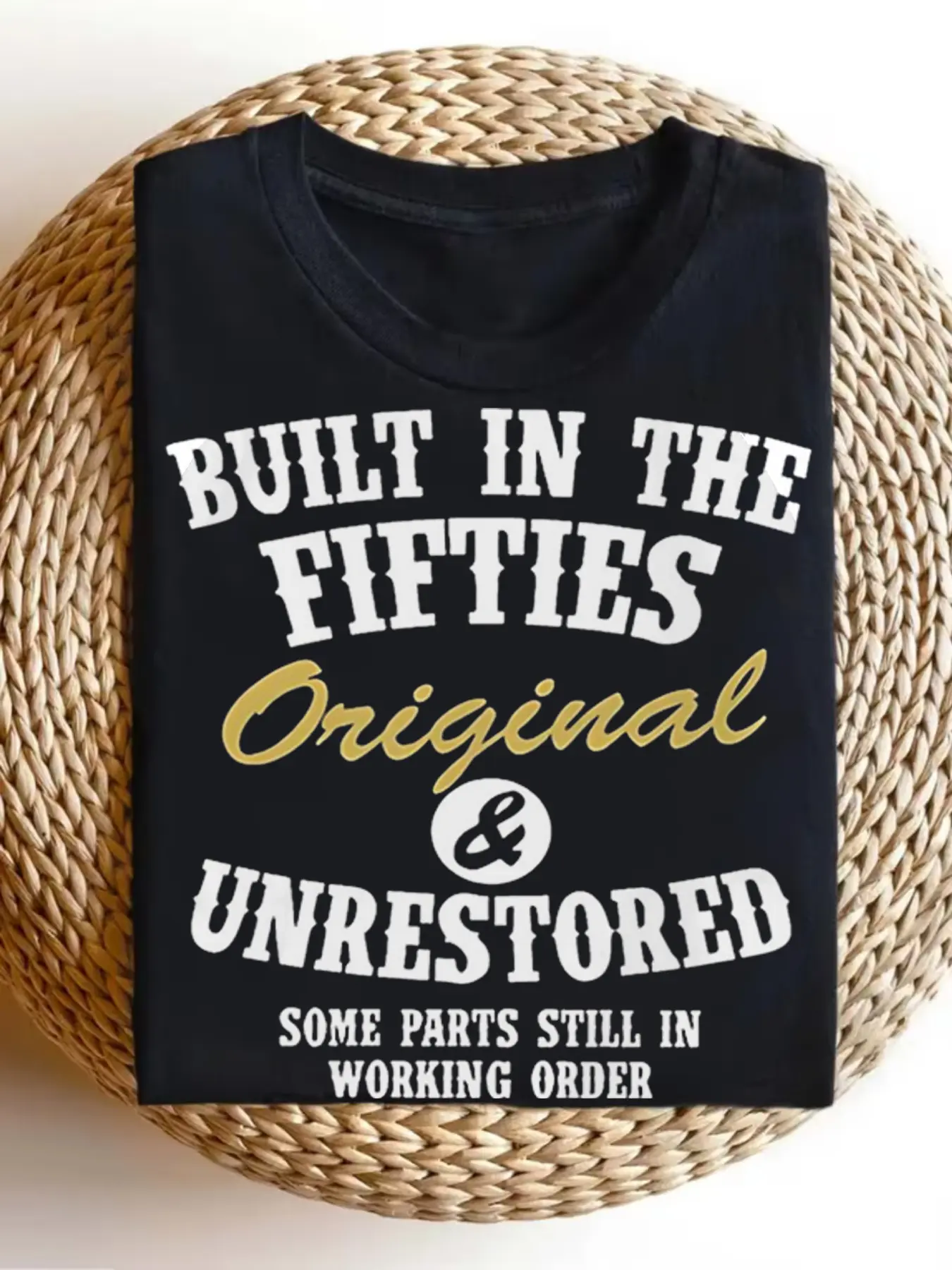 A Classic from The 1950S This Retro-Style Print Sh unisex soft cotton short sleeve t shirt, vintage graphic casual tee for men women teens, perfect birthday holiday gift for camping travel gym daily street  wear