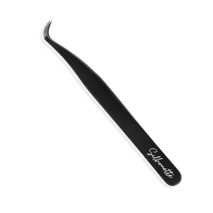 PLA Beauty LIMITLESS Control Grip Tweezer for Lash Extensions - Silhouette