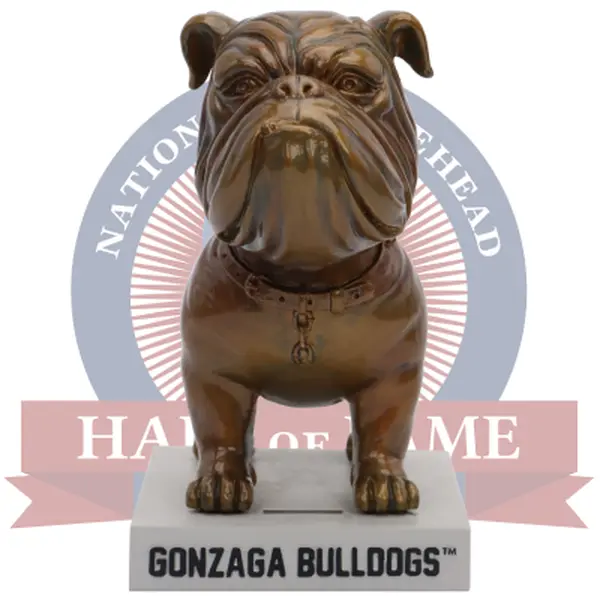Gonzaga University Bulldog Statue Bobblehead