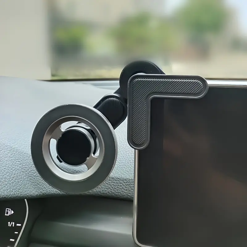 New Car Phone Holder with Extension Pole Base, Strong Magnetic Hands-Free Mount for Smartphones, Universal Fit Car Accessory
