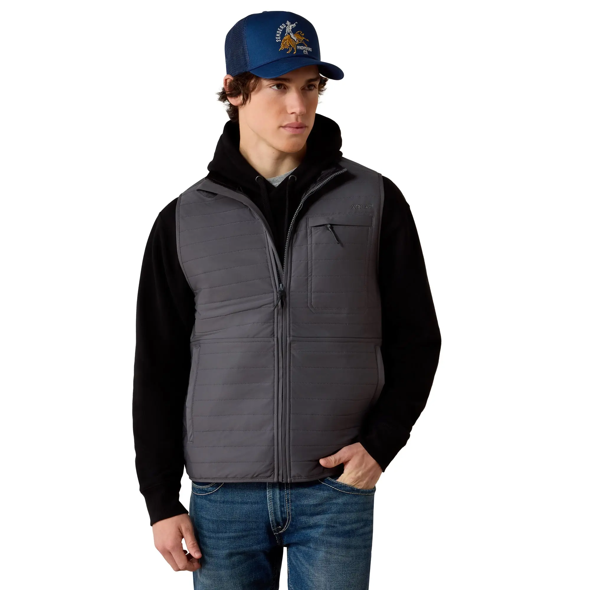 Ariat Men's Wylie Iron Gate Full Zip Vest 10079334