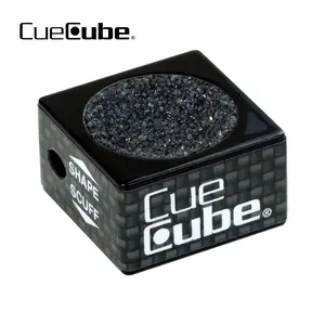 Cue Cube Tip Tool 2 in 1 Nickel Radius (.418") Black