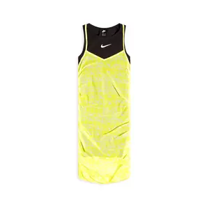 Nike Women's Sportswear NSW Indio Layered Tank Dress Lemon Venom XS-2XL