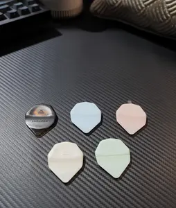 UZZ Auto LED Glowing Guitar Picks -DazzlingColourful llluminated Guitar PlectrumforAcoustic Electric and Bass Guitar,(5Colours) v fe pedals guitar  pick ibanez  gio guitar  collection bass electric acoustic guitar