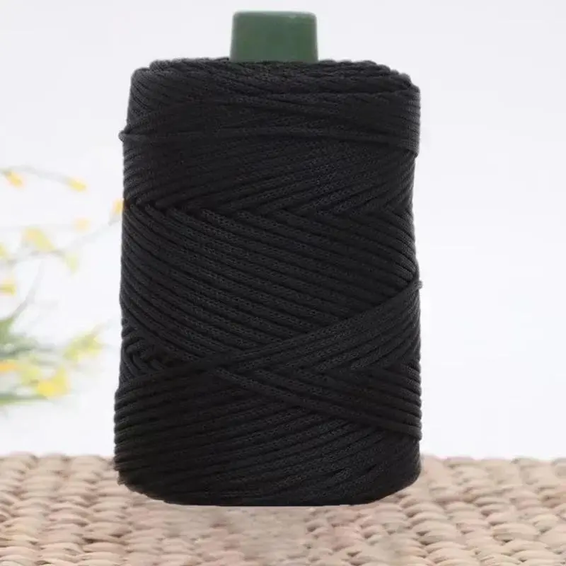 200M 3mm Summer Crochet Ice Yarn - DIY Knitting Bag Hat Shoes Craft Supplies