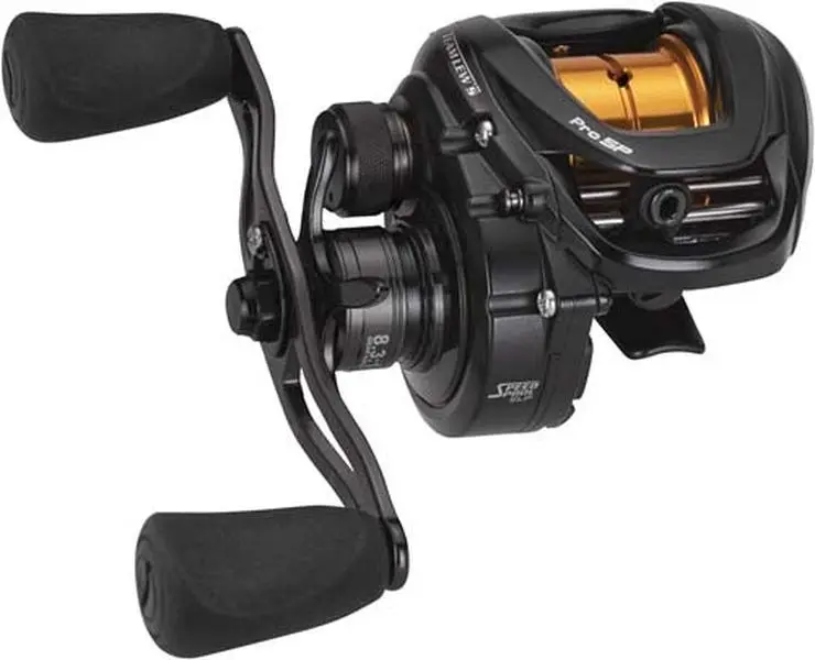 Team Lew's Pro SP Aluminum Alloy Baitcasting Fishing Reel - For Skipping, Pitching, Right/Left Hand Use, 40yd Spool, Adjustable Settings