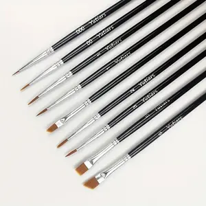 Precision Miniature Paint Brush Set - Ideal For Detailed Artwork, Crafts, And Collectibles | Versatile For Acrylic, Watercolor Precision Brushes