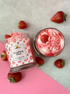 Strawberry Blast Dessert Candles. Dessert Candle gift. Food candles. Birthday gift candle. Strawberry candle.