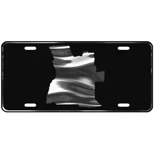 CustoMonsterDesigns Angola Map Heavy Duty Aluminum License Plate
