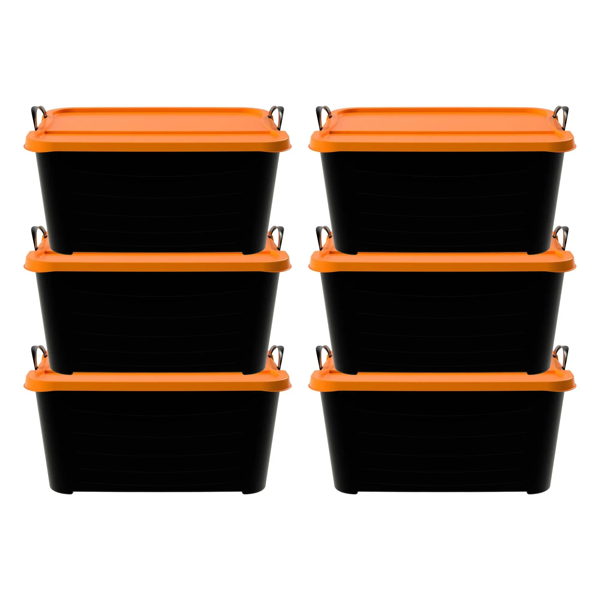 Life Story 55 Quart Stackable Storage Bin, Heavy Duty Lidded Container, 6 Pack Life Story 55 Quart Stackable Storage Bin, Heavy Duty Lidded Container, 6 Pack
