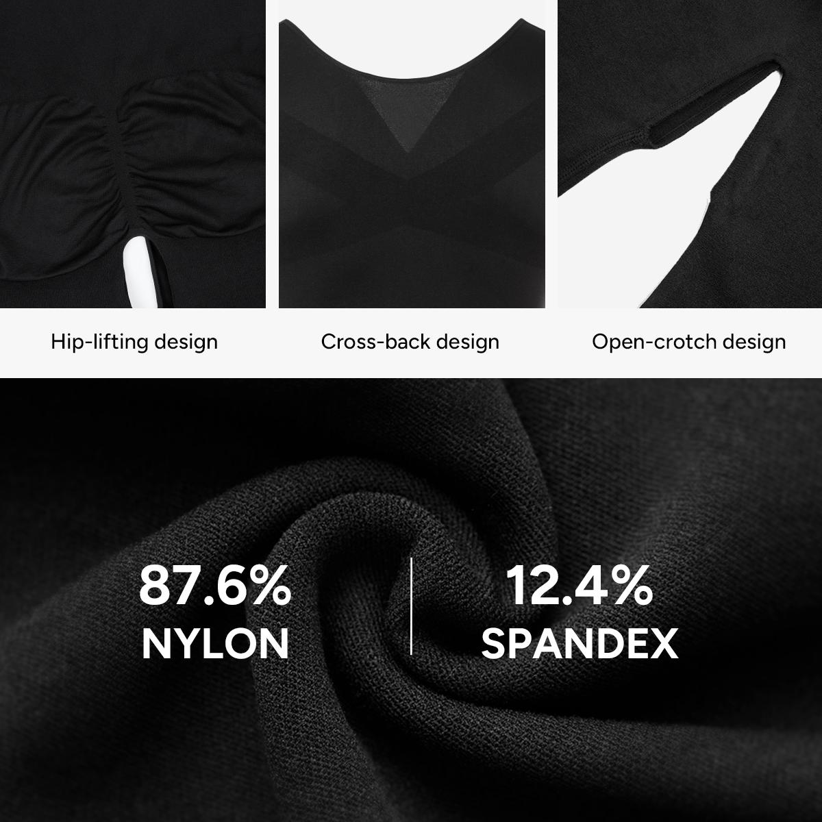 Nebility Men's High Compression Shapewear Bodysuit – U-Neck One-Piece with Tummy Control & Chest Support, Ideal for Gym & Workouts SpringStatements