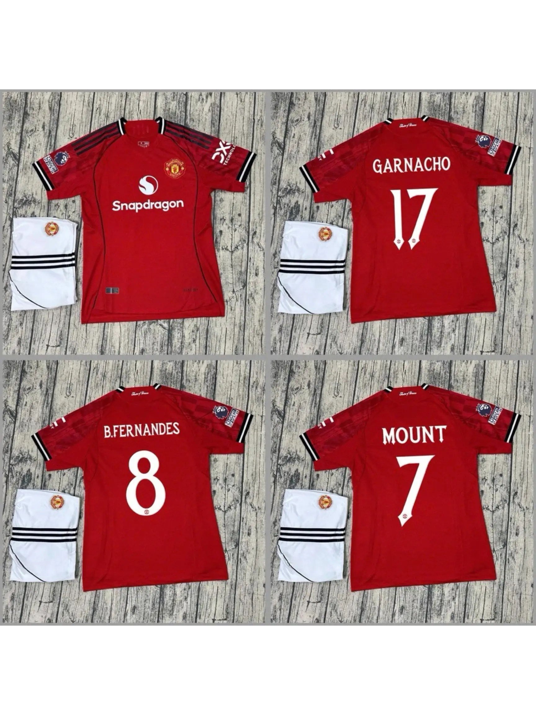 MU 25/26 Home Football Kit – Premium Fabric