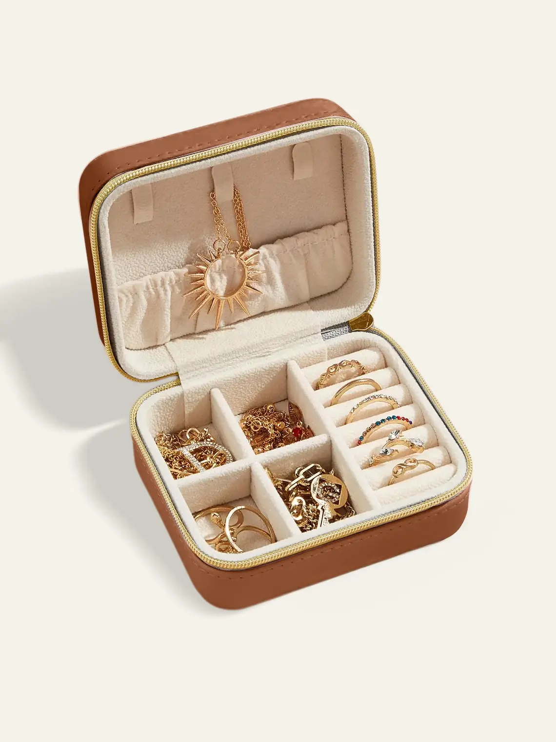 Azazie Elegant Compact Jewelry Organiser - Multi-Purpose Storage for Bridal Wedding, Formal Evening Party Use