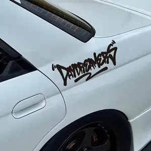 1PC Graffiti Logo Sticker Decal, Car Decals for cars, Cool Car Decoration, Automotive Decoration, stick on carry bags or street cultural items, 'DAYDREAMERS' decor with street vibe. Graffiti lovers use as personalized decoration
