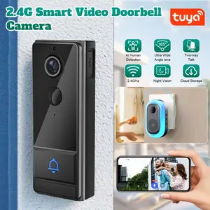 2.4G WiFi Wireless Smart Doorbell Camera with DingDong Device! Motion detection alerts, remote real-time monitoring, two-way intercom, cloud storage night vision, smart remote calling, suitable for factories, apartments, offices, and hotels.
