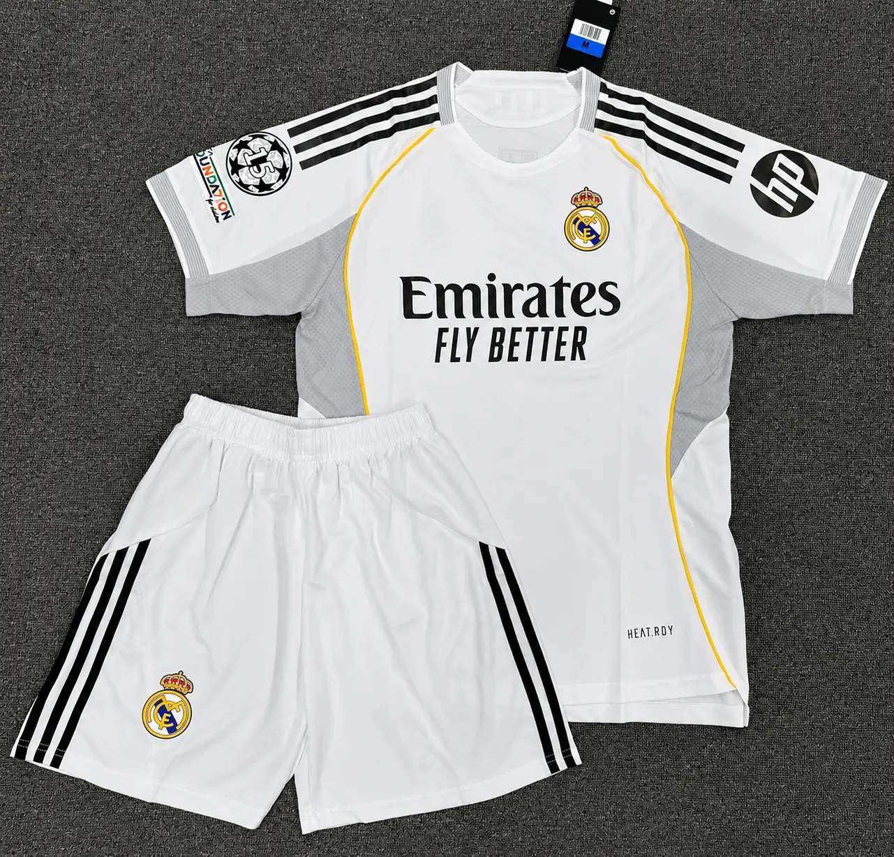 Men's Classic White Soccer Jersey and Shorts Two-Piece Activewear Sportswear Set