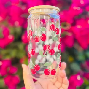 Cherry Glass Cup