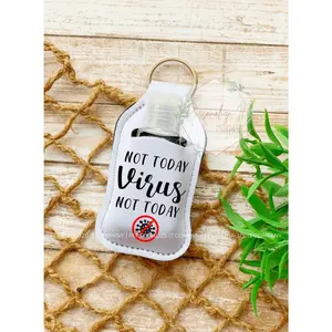 Not Today Virus Hand Sanitizer Keychain
