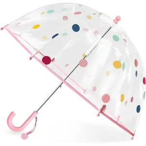 Kids Clear Bubble Umbrellas for Rain Dome Windproof Umbrella for Kid Girls and Boys