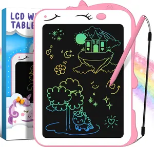 CHEERFUN Children's Easter Gift Pink LCD Writing Board 8.5-inch Unicorn Design Tablet for Kids Ages 3-8 Ideal for Travel & Learning Gifts