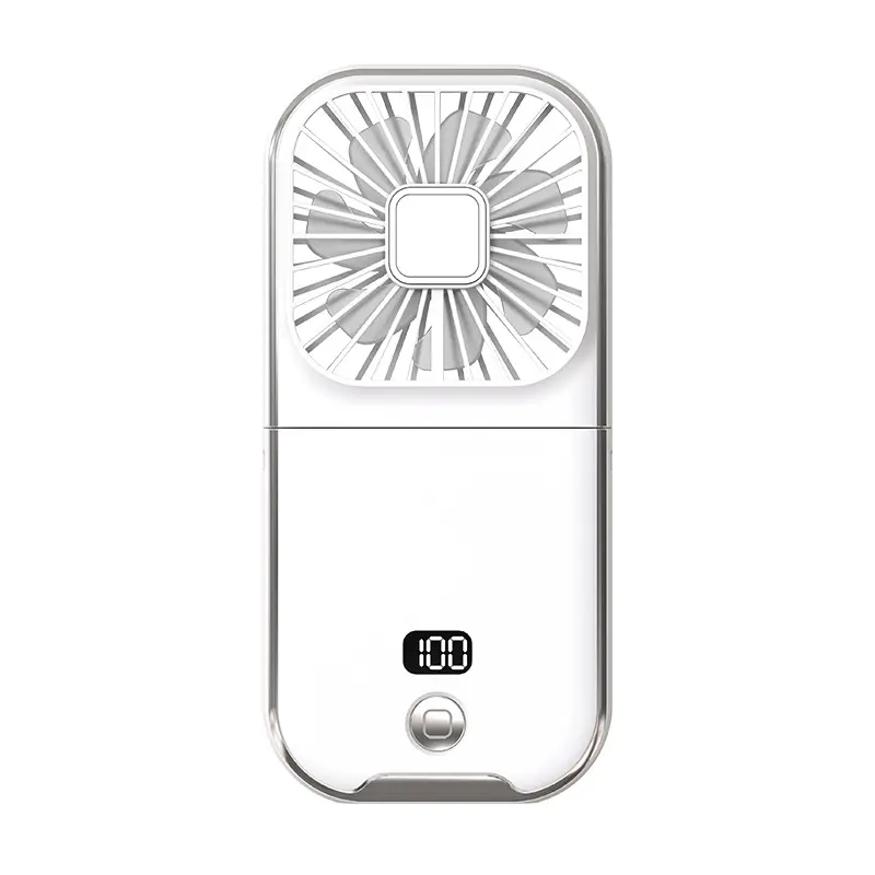 tylish and versatile personal fan with digital display, foldable design, and dual-use for neck hanging or handheld. Built with ice compress cooling technology, USB rechargeable, ultra-portable for outdoor, travel, office and daily use. Low noise, strong w tylish and versatile personal fan with digital display, foldable design, and dual-use for neck hanging or handheld. Built with ice compress cooling technology, USB rechargeable, ultra-portable for outdoor, travel, office and daily use. Low noise, strong w
